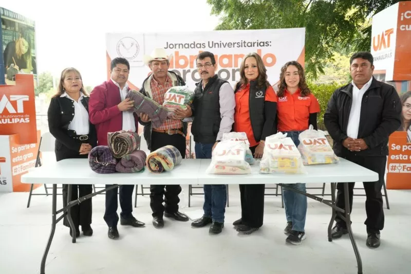 Rector de la UAT inaugura jornadas ‘Abrigando corazones’, en Jaumave