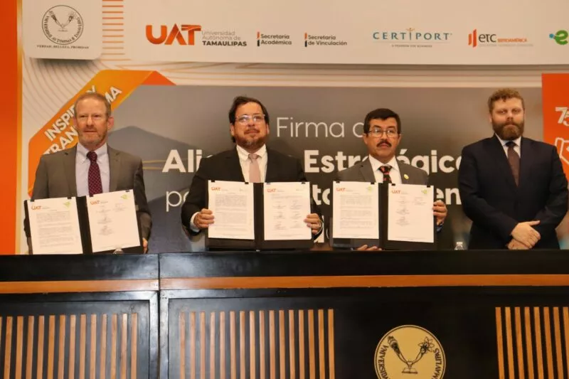 Rector de la UAT formaliza alianzas e impulsa certificaciones internacionales