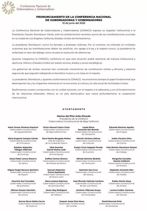 Respaldo a Claudia Sheinbaum por la represión a latinos en Estados Unidos