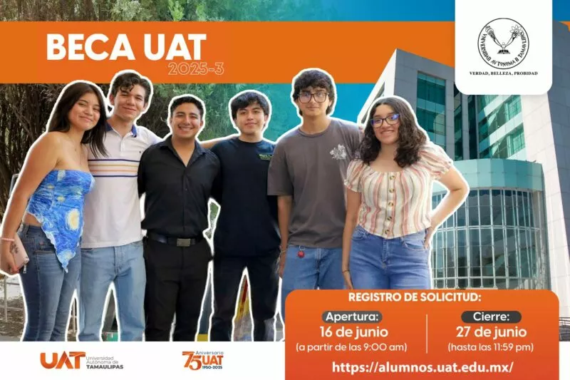 Abre UAT convocatoria de becas a estudiantes para el período 2025-3