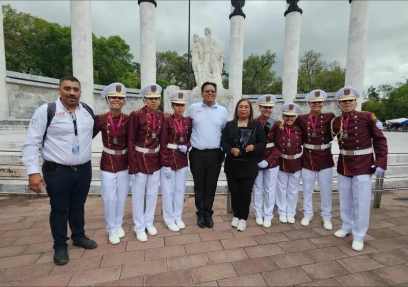 UAT obtiene segundo lugar nacional en competencia de escoltas y bandas