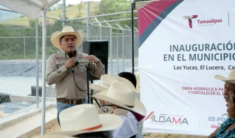 Entrega gobierno del estado una obra de infraestructura hídrica en Aldama