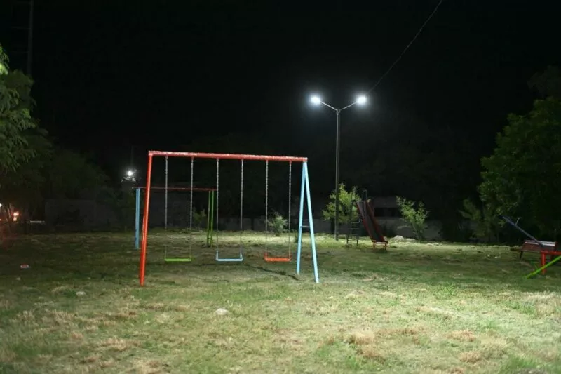 Un área verde iluminada en la colonia Mariano Matamoros entrega municipio