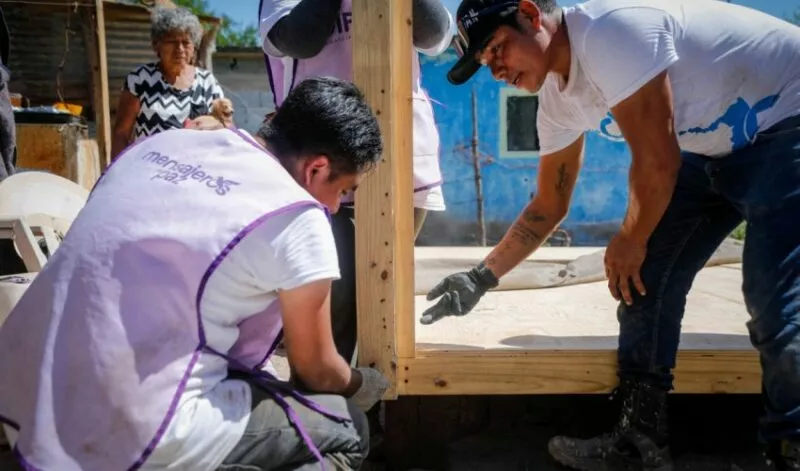 DIF Tamaulipas, Injuve y Techo en la  construcción de viviendas progresivas