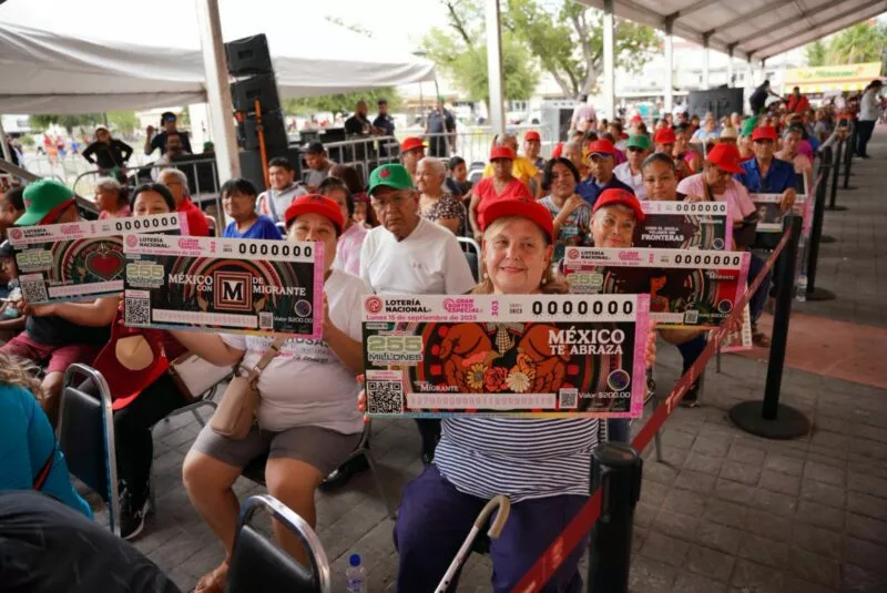 Presentan en Nuevo Laredo el sorteo especial ‘México con M de Migrante’