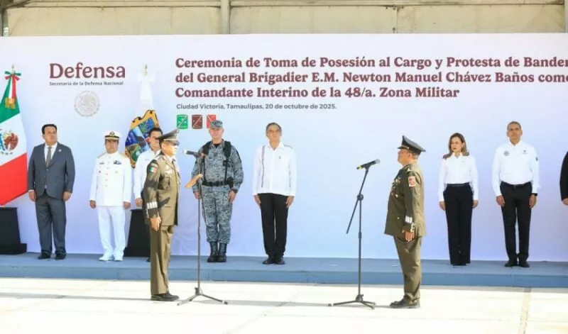 Nuevo comandante interino en la 48 zona militar; atestigua el gobernador