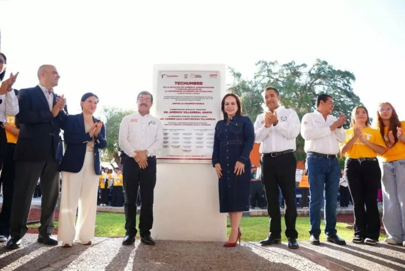 UAT y gobierno de Nuevo Laredo entregan obras a los universitarios