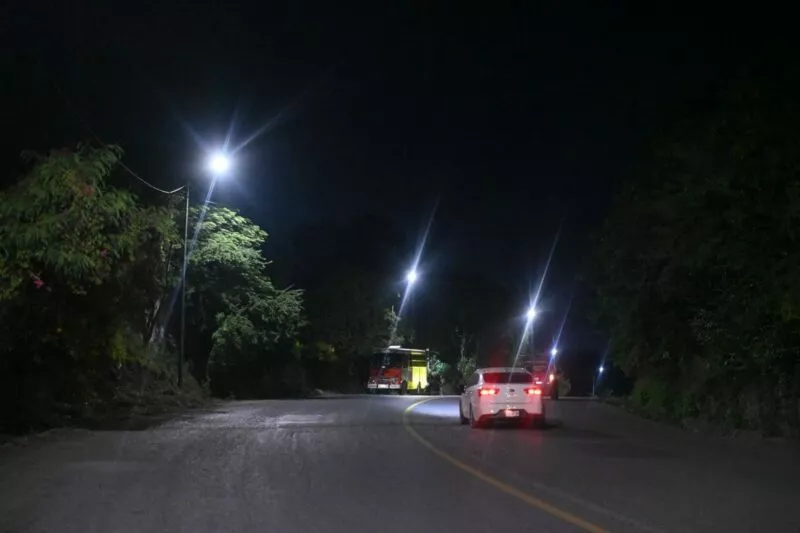 Instala Municipio moderno alumbrado público en Tamatán y San Marcos 2