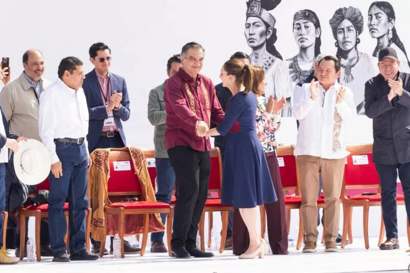 Acompaña Américo a la Presidenta en la celebración de 7 años de la 4T