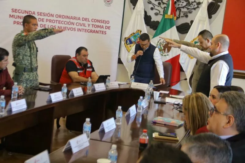 Preside alcalde Lalo Gattás sesión de Consejo Municipal de Protección Civil