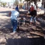 Repara Municipio daños por lluvia en avenida 27; programa pavimentación