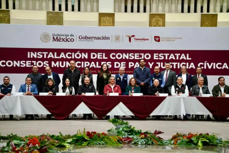 Consejos de Paz y Justicia Cívica son instalados formalmente en Tamaulipas