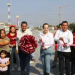Carmen Lilia entrega obras viales que mejoran movilidad en Valles de Anáhuac