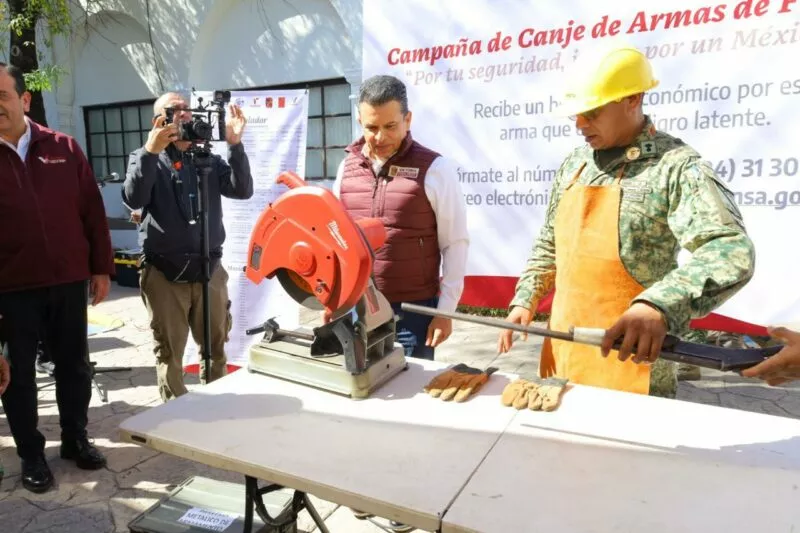 Instala SEDENA módulo de canje de armas en Victoria; fortalece paz social