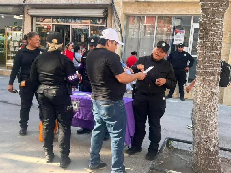 Implementa Guardia Estatal campaña preventiva en comercios de Reynosa