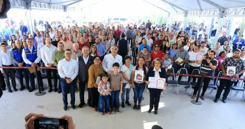 En enlace virtual Sheinbaum encabeza la entrega de viviendas en Tamaulipas