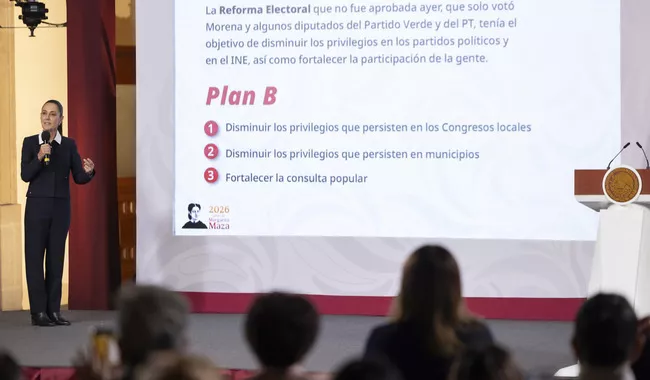 Esto contempla el ‘Plan b’ de Sheinbaum Pardo tras su derrota para reformar el marco electoral
