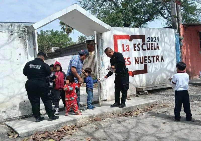 Refuerza Guardia Estatal de Género la proximidad en planteles educativos