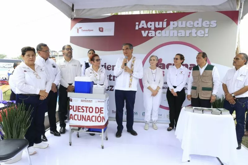 Arranca Américo Villarreal la Semana Nacional de Vacunación en Tamaulipas