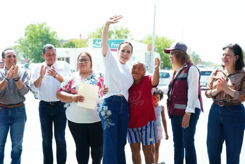 Entrega Carmen Lilia Canturosas obras de infraestructura hidráulica y sanitaria