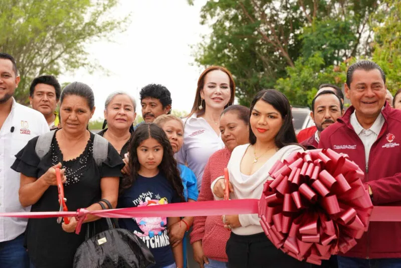Vecinos de Palmares estrenan calles dignas; nueva obra de pavimentación