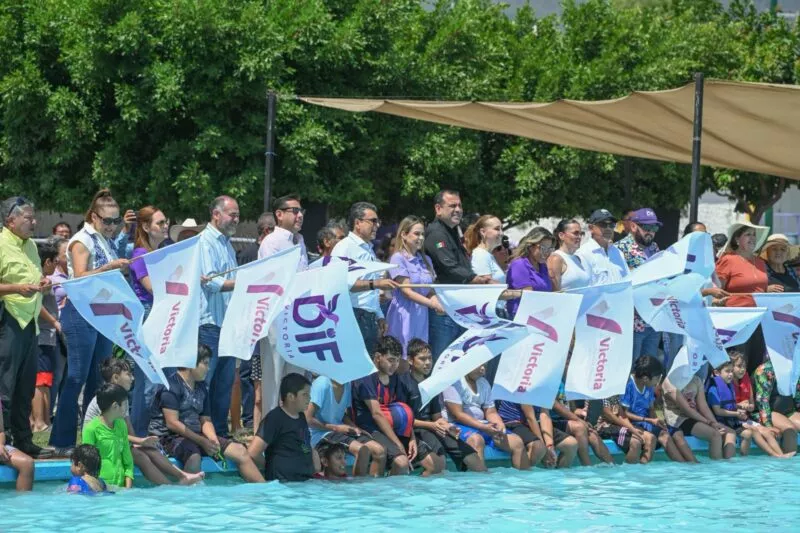 DIF Victoria ofreció juegos acuáticos al iniciar el cierre del ‘San Markids 2026’