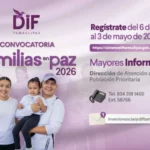 DIF Tamaulipas mantiene abierta la convocatoria “Familias en Paz 2026’