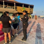 Implementa Guardia Estatal campaña contra la violencia familiar en las playas