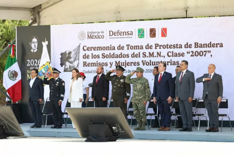 La Batalla de Puebla es honrada en la toma de protesta a nuevos conscriptos