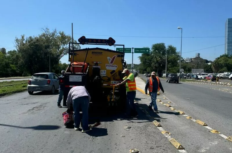 Ayuntamiento continúa rehabilitando las calles en la capital de Tamaulipas