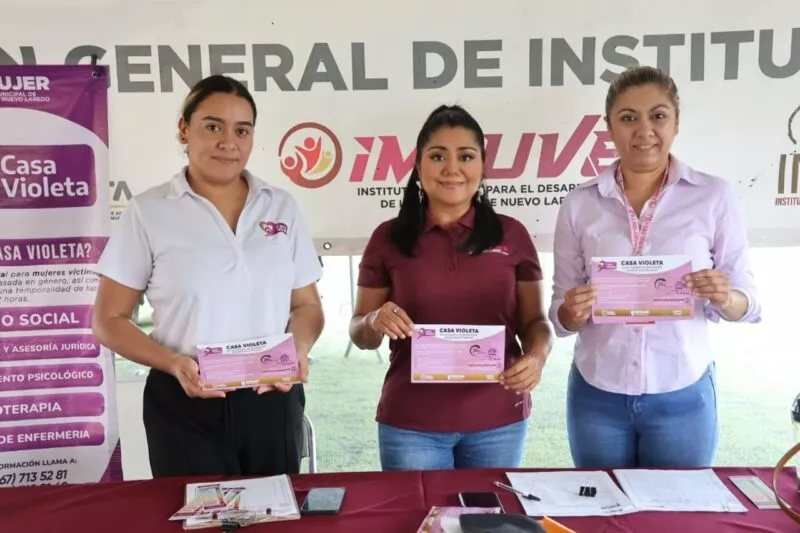 INMUJER instala módulos informativos en les plazas públicas de Nuevo Laredo