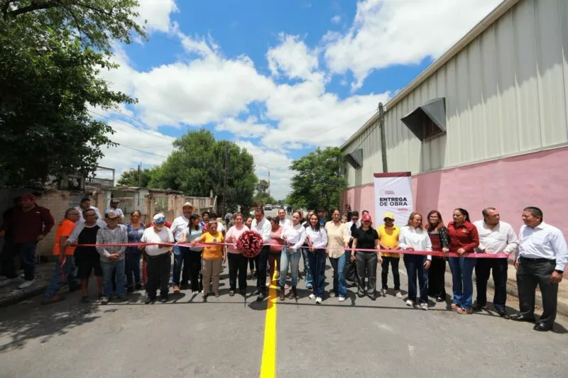Entrega Carmen Lilia Canturosas obras de pavimentación y re-carpeteo en NLD