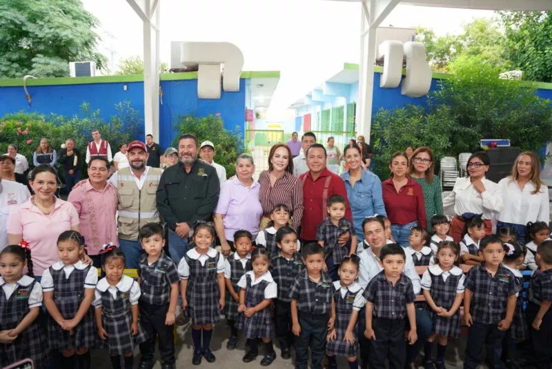 Gobierno de NLD transforma escuelas de educación básica con infraestructura