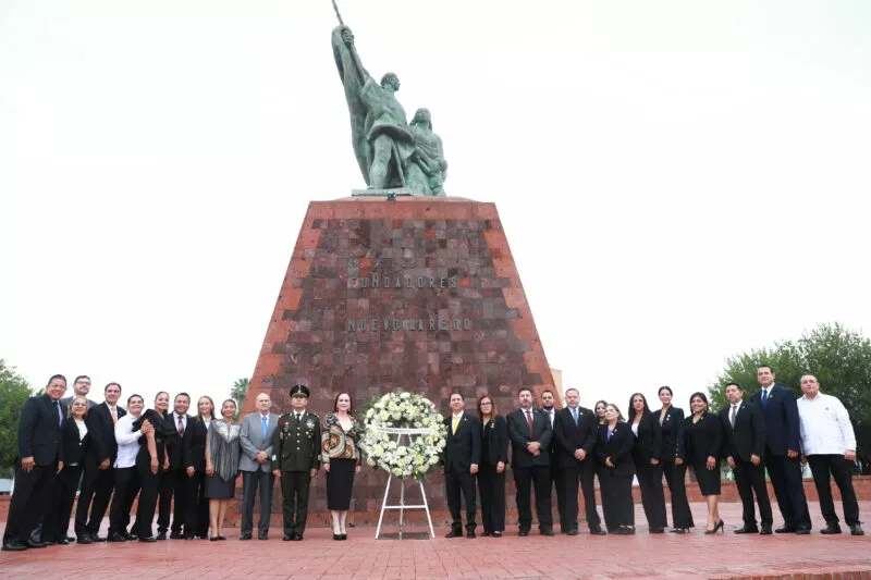 Alcaldesa destaca legado patriótico de Nuevo Laredo fundado hace 178 años