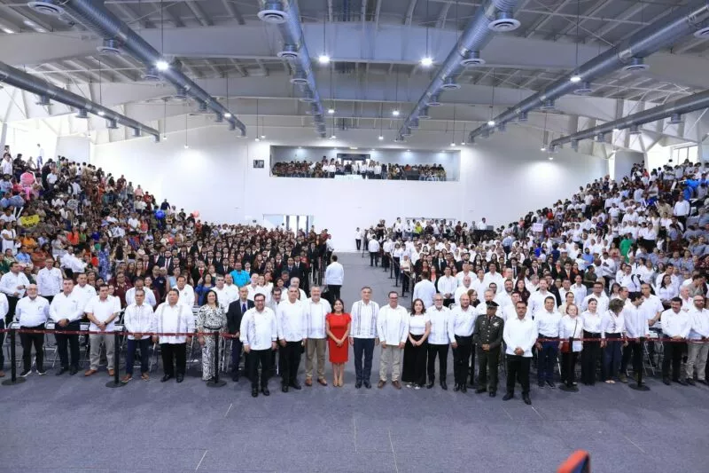 Entrega Américo gimnasio-auditorio al Tec-Victoria con inversión de 84 mdp