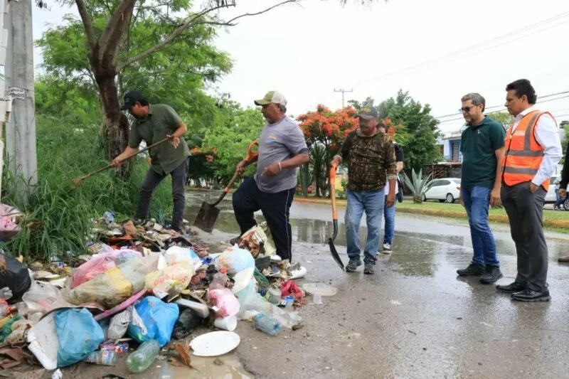 Supervisa alcalde Gattás el operativo de limpieza en puntos de recolección