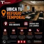 Habilita PC refugios temporales en Reynosa, Matamoros y Río Bravo