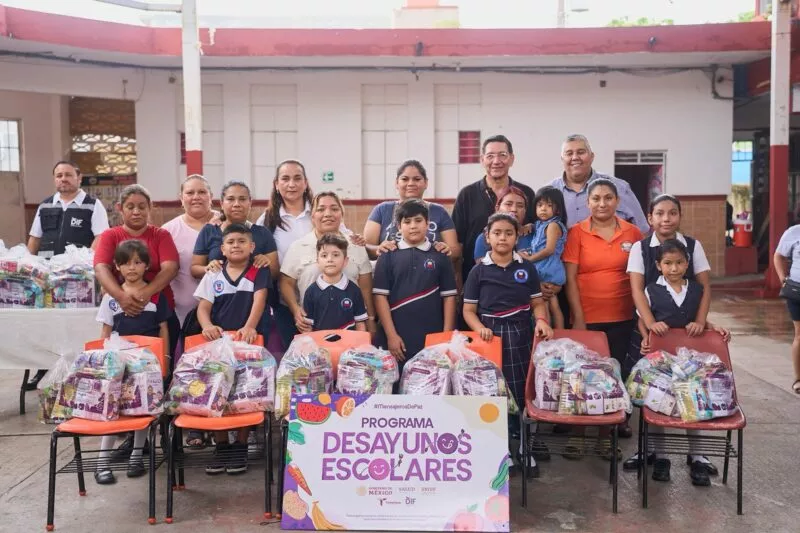 Desayunos escolares en vacaciones; entrega DIF Tamaulipas dotaciones