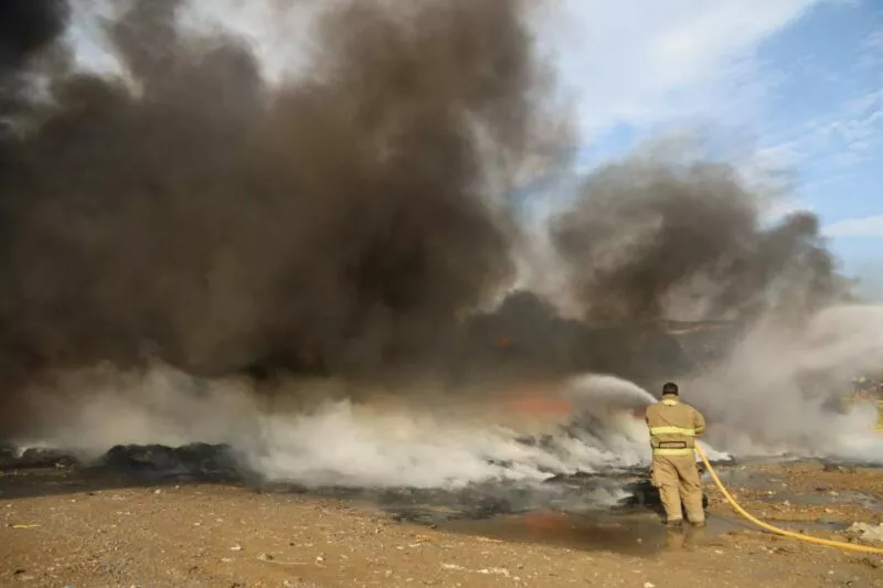 El incendio cerca del relleno sanitario podría haber sido provocado, dice PC
