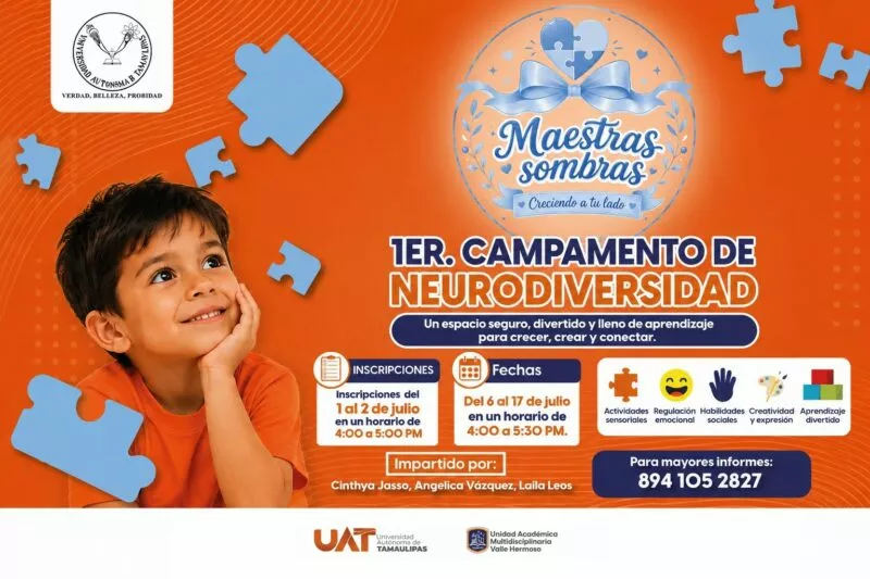 Abrirá UAT campamento infantil de neurodiversidad en Valle Hermoso