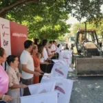 Inicia alcalde Lalo Gattás nueva obra asfáltica en la Ampliación Las Playas